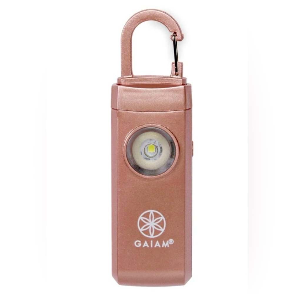 NWT GAIAM Personal Safety Alarm Rose Gold
